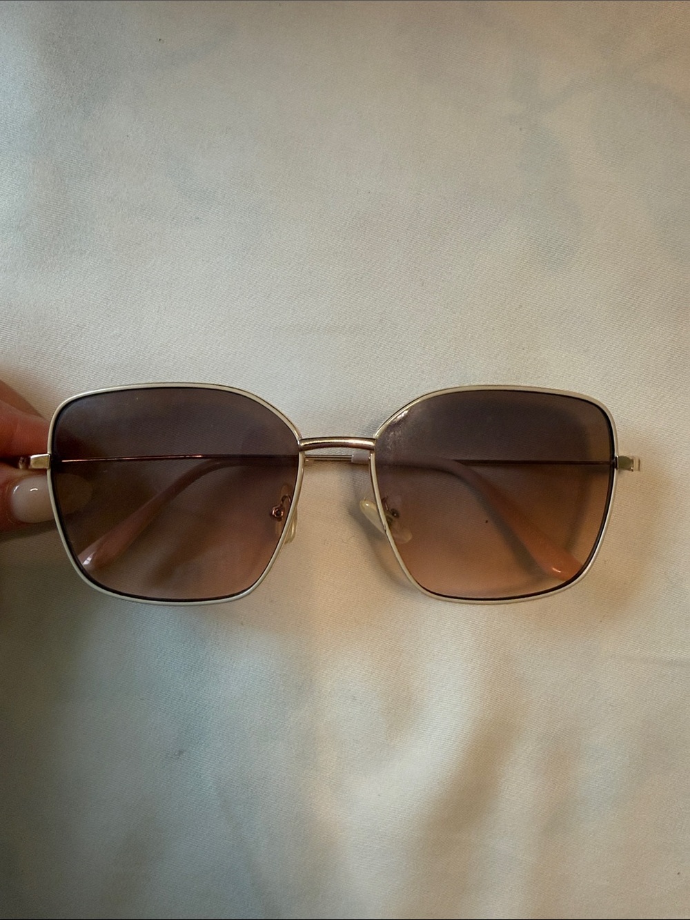 Gold Frame Brown Gradient Women's Sunglasses